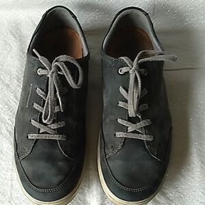 ECCO Casual Tie Sneakers Grey Leather